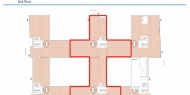 Iroda Capital Square - Capital Square bérbeadható irodaterülettel - 2. emeleti alaprajz